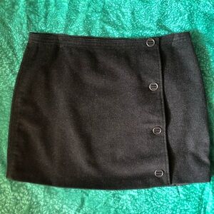 Prana wool blend lined mini skirt